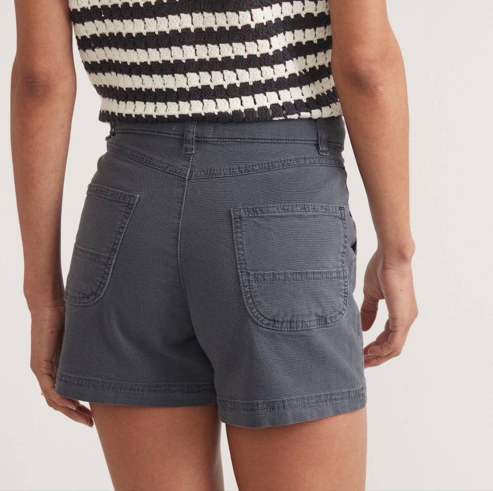 Marine Layer Charcoal Gray High-Rise Utility Shorts - Picture 2 of 13